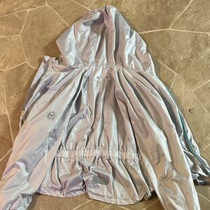 Michael Kors Iridescent silver Hooded Windbreaker